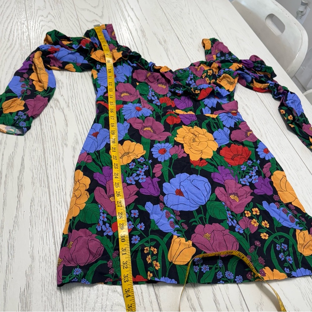 FARM Rio Colorful Floral Long Sleeve Dress - Picture 13 of 16
